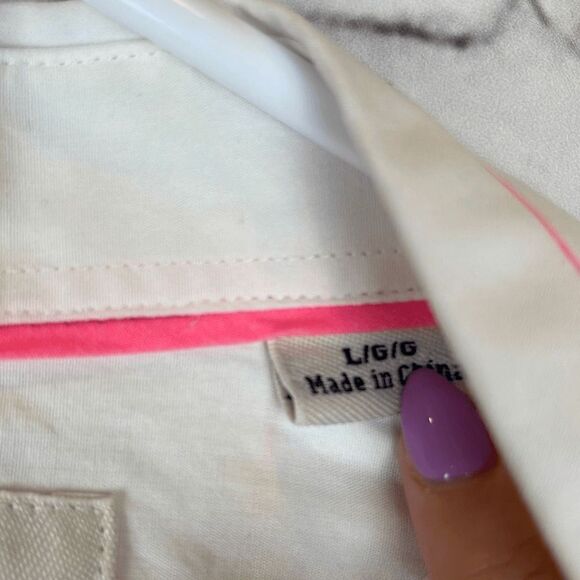 Original Penguin Shirt Mens Large Button Down Heritage Slim Fit Pino Stripes - Picture 4 of 12